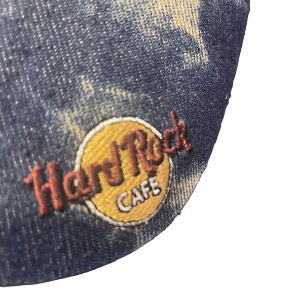 Hard Rock Cafe Orlando Vintage Visor Hat. Blue Stone Washed Denim - Picture 2 of 8